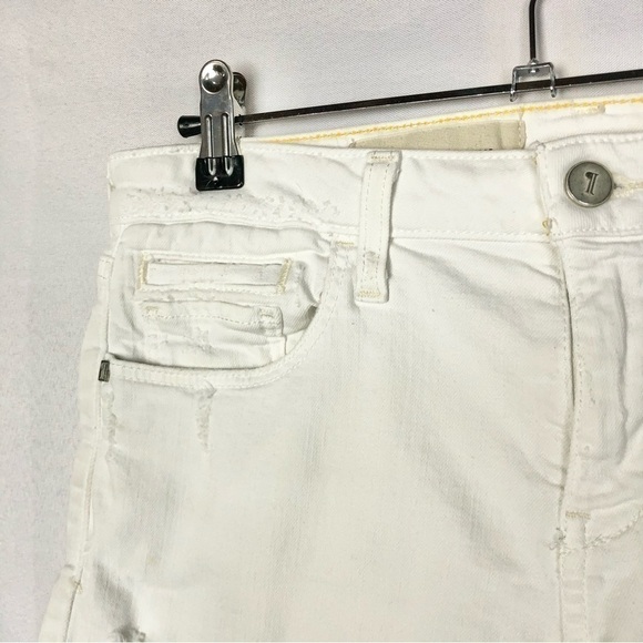 Anthropologie Pilcro Stet White Denim Shorts 28 - Picture 4 of 5